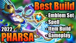 PHARSA BEST BUILD 2022 | TOP 1 GLOBAL PHARSA BUILD | PHARSA - MOBILE LEGENDS | MLBB