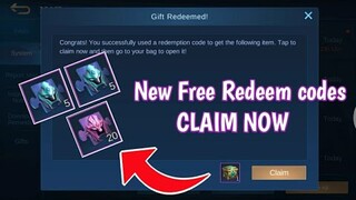 New redeem codes in mobile legends MPL Tournament chest