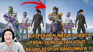 EKSPERIMEN MASUK LOBBY PAKAI SKIN XSUIT SILVANUS DAN PHARAOH , BEGINI RESPONNYA ?? - PUBG MOBILE