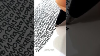 MONALISA DILUKIS PAKE RIBUAN NAMA?? | Tiktok Olivia Valent #Shorts #OliviaValent