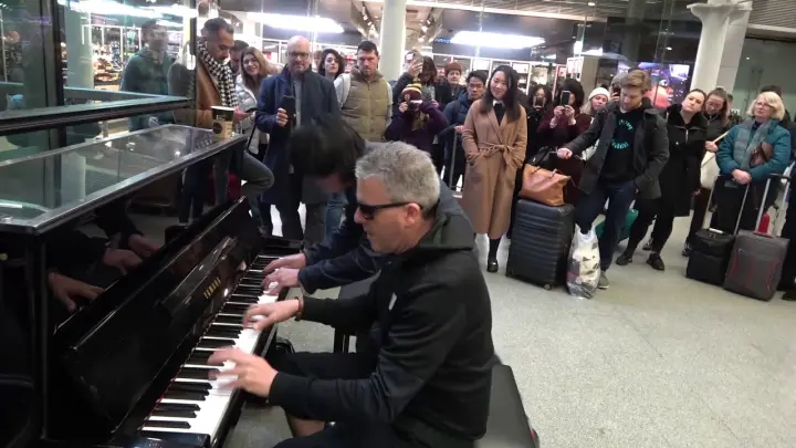 Epic Piano Battle Brings Crowd To A Standstill
