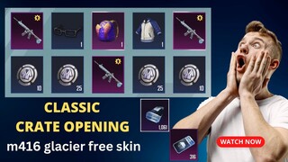 Classic Crate Opening PUBG MOBILE & BGMI | m416 glacier free skin