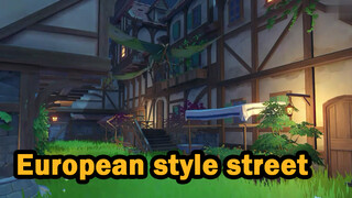 European style street
