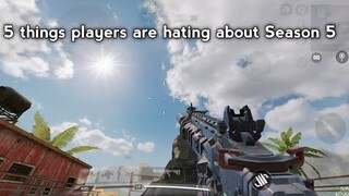 5 things every CODM player is hating about Season 5