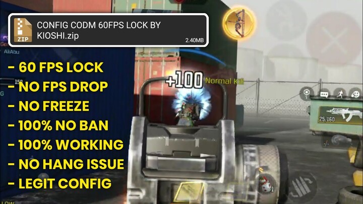 NEW UPDATE CONFIG COD MOBILE SEASON 7 | 60FPS LOCK | NO FRAMEDROPS | REDUCE LAG | KIOSHI