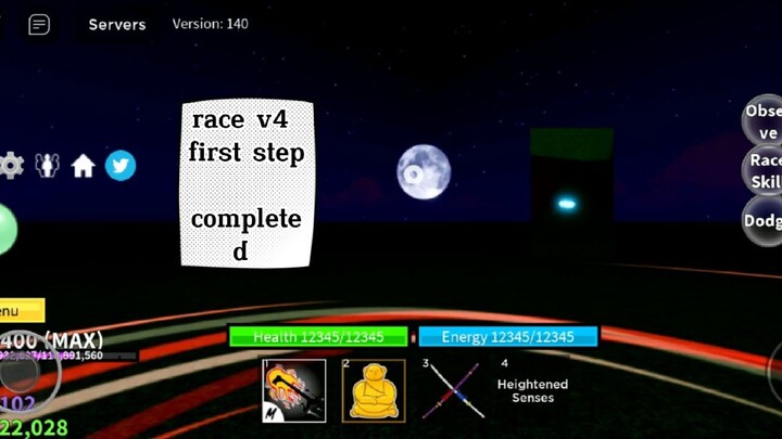 race version 4 first step completed