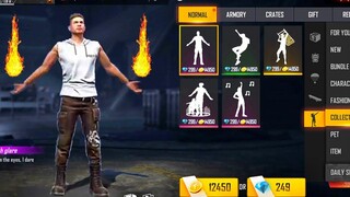 ADAM GOT 😍 5 GOLD EMOTES ❤️ ฟรีทั้งหมด 🎁 FREE FIRE