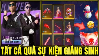 Free Fire - Tất Cả Quà Sự Kiện Giáng Sinh 2021 Trong OB31 - Shop Giảm Giá 80% Bán Đồ Nhạc Sỹ Cực Rẻ