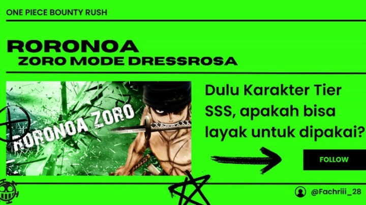 zorro dress rosa ngesolo || One Piece Bounty Rush