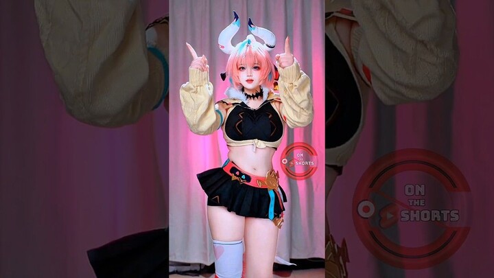 Varesa Cute Dance Again ❤️ Genshin Impact Cosplay #shorts