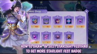 How to draw in Starlight Festival 2021 new event in mobile legends | Yildiz Festivali