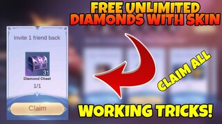 GET FREE UNLIMITED DIAMONDS TRICKS IN MOBILE LEGENDS! CLAIM FREE DIAMONDS TRICKS | MLBB