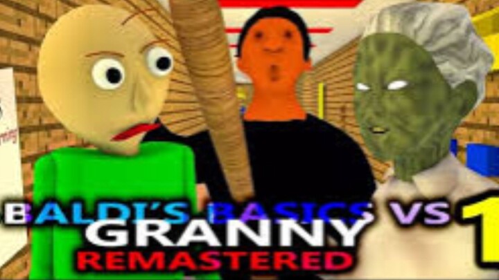 CLASSIC BALDI'S BASICS VS GRANNY 1 CHALLENGE REMASTERED! Minecraft horror game animation video
