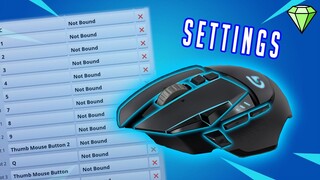 Key-binds you can use on Fortnite with the LOGITECH G502