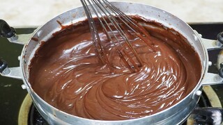 วิธีกวนไส้ช็อกโกแลต อร่อยเข้มข้น แบบไส้ขนมปังเยาวราช  How to make Chocolate Filling