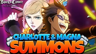 THE MOST ULTIMATE TROLL! F2P SUMMONS FOR SEASON 5 CHARLOTTE & MAGNA - Black Clover Mobile