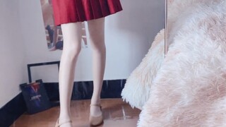 Silky Cream 6》10d Milky White Glossy Pantyhose Try On