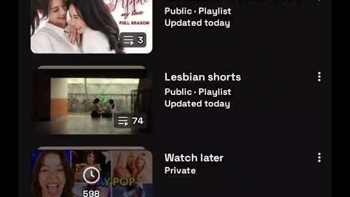 my public playlist for anyone to check out