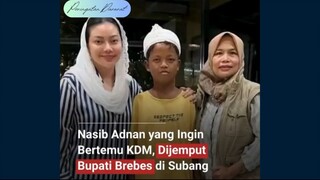 Adnan Prasetyo (15) yang viral karena mengayuh sepeda dari Bumiayu, Brebes, Jawa Tengah untuk menemu