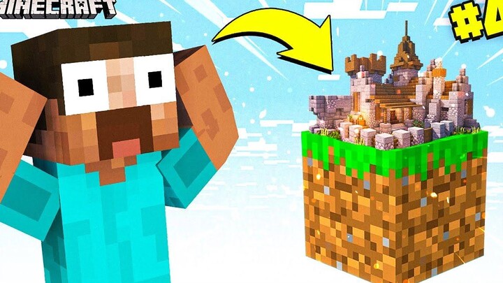 สร้างปราสาทใน Minecraft ONE BLOCK