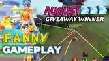 AUGUST GIVEAWAY WINNER ANNOUNCEMENT | FANNY GAMEPLAY | MOBILE LEGENDS
