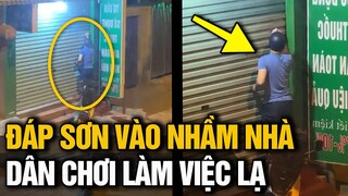 ĐƯỢC THUÊ ĐI ĐÁP SƠN NHÀ CON NỢ NHƯNG NHỠ TAY ĐÁP NHẦM NHÀ, THANH NIÊN HỐI LỖI MANG XĂNG ĐẾN SỬA SAI