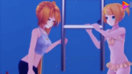 ชุดว่ายน้ำสาวสองมิติใต้น้ำฝึกกลั้นหายใจ