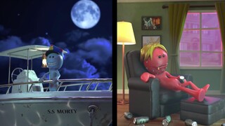 [Sẵn sàng để ăn] Xem cách ông Red và ông Blue xử lý xác chết, Rick và Morty 3D