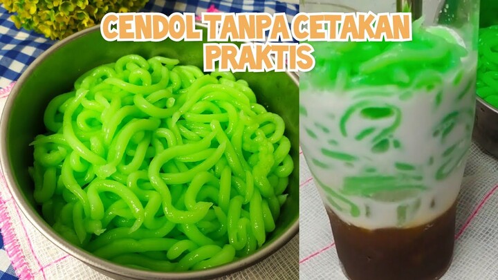 RESEP ES CENDOL DAWET MUDAH TANPA CETAKAN PRAKTIS SEKALI