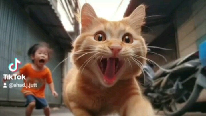 cat and Rain