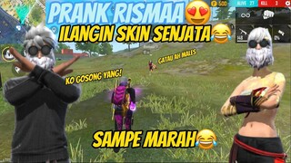 PRANK RISMAA😍ILANGIN SKIN SENJATANYA AUTO MARAH MARAH😂