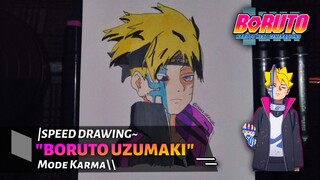 [SPEED DRAWING] Boruto uzumaki mode Karma😈🔥