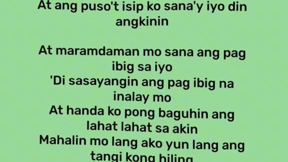 mahal sanay pakinggan mo