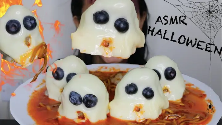 FULL FACE HALLOWEEN 👻 || ASMR PENTOL SETAN 👻🥵 || ASMR INDONESIA || MUKBANG BAKSO || RESEP MASAKAN
