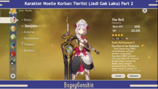 Karakter Noelle Korban Tierlist (Jadi Gak Laku) Part 2 - Genshin Impact Indonesia