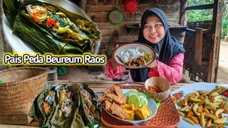 Bikin Nambah Terus, Pepes PEDA Daun MELINJO, Tempe Tahu Jengkol Goreng, Sambel Goang,Masakan Kampung