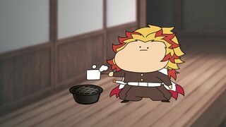 [Anime][Thanh gươm diệt quỷ]Rengoku, Flame Hashira nướng bánh gạo