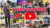 I COMPLETE 1 YEAR ON YOUTUBE || 1 YEAR RECAP VIDEO || 365 DAY ON YOUTUBE || #oneyearonyoutube