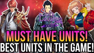 Solo Leveling Arise - The Best SSR Units In The Game! *Get These Unit!*