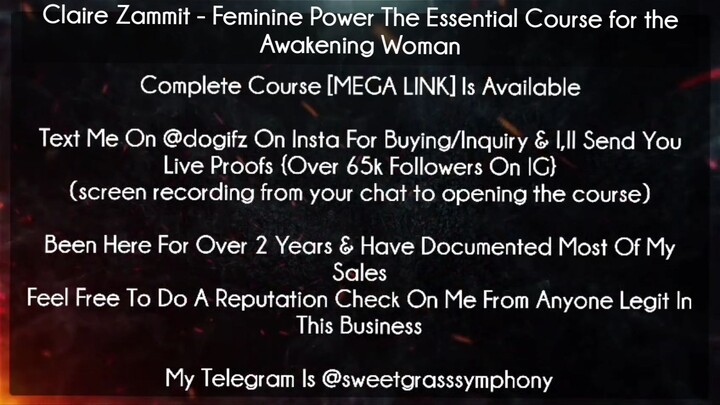 Claire Zammit Course Feminine Power The Essential Course for the Awakening Woman download