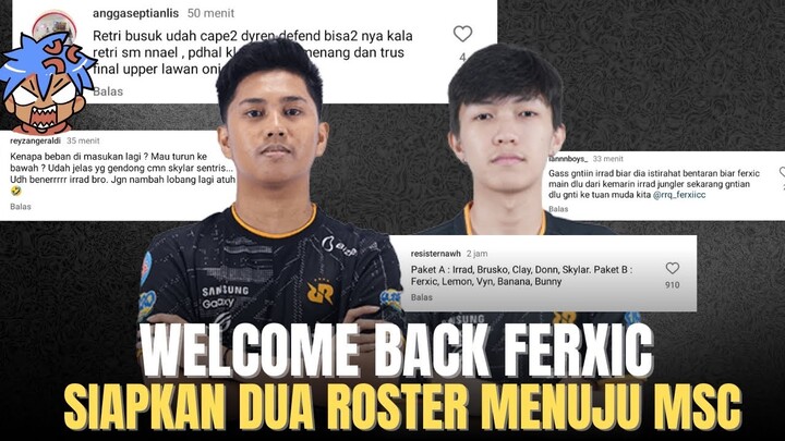 WELCOME BACK RRQ FERXIC, SIAPKAN DUA TIM MENUJU MSC, ROSTER FULL INDO DAN IMPOR BIKIN BINGUNG LAWAN