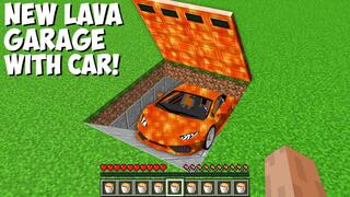 I found LAVA GARAGE WITH SUPER CAR UNDERGROUND in Minecraft ! NEW SUPER CAR !