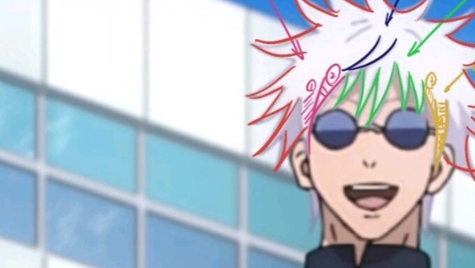 [Fake hair tutorial/Gojo Satoru] I finally started to perm men