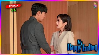 🔥SU ESPOSO LA ENGAÑA CON SU MEJOR AMIGA Y ELLA SE VENGARA 😈| RESUMEN My Happy Ending 1-4