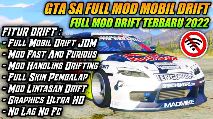 GTA SA Lite Full Mod Mobil Drift JDM v3 Terbaru 2022 || GTA SA DRIFT