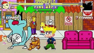 AN Mugen Request #2144: Atomic Betty & Garfield VS Oggy & Johnny Test