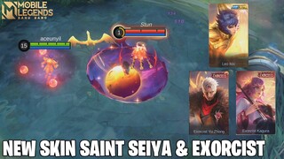 GAMEPLAY SKIN VALIR LEO IKKI, SKIN EXORCIST KAGURA & YUZHONG - EFEK NYA TERLALU KEREN! MOBILE LEGEND