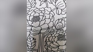 hoa mẫu đơn đêm trăng hoamaudon vehoa drawing drawingart drawingflowers stayhomechallenge stayhomecovid19