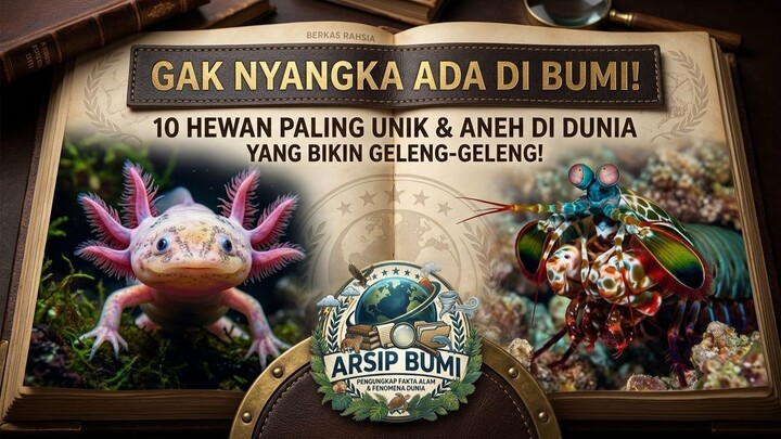 GAK NYANGKA ADA DI BUMI! 10 Hewan Paling Unik & Aneh di Dunia Yang Bikin Geleng-Geleng!