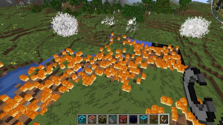 Minecraft: Nyalakan bom nuklir TNT, dan awan jamur besar muncul dalam sekejap!